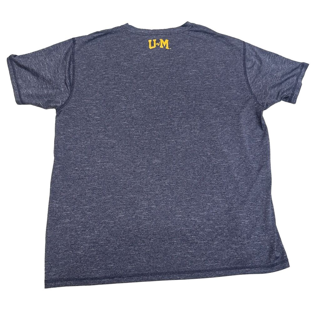 Michigan Wolverines Umich Knights Apparel Navy Dri-fit Athletic T-Shirt Men's XL - Picture 5 of 8